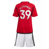 Manchester United Scott McTominay #39 Hemmadräkt Barn 2023-24 Kortärmad (+ Korta byxor)
